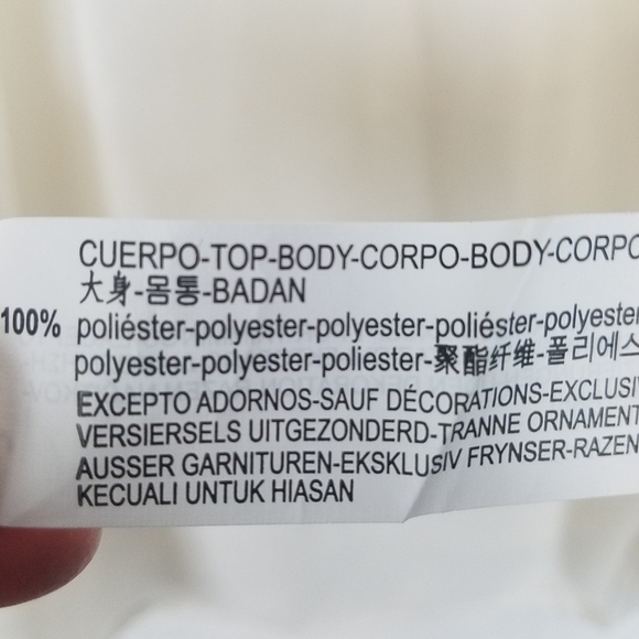 Zara basic collection beaded long sleeve baby doll top - Picture 10 of 10